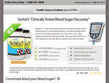 Tablet Screenshot of bloodsugarhealth.com